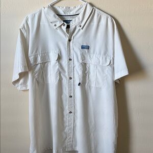 Men's Casual White Button Down Shirt